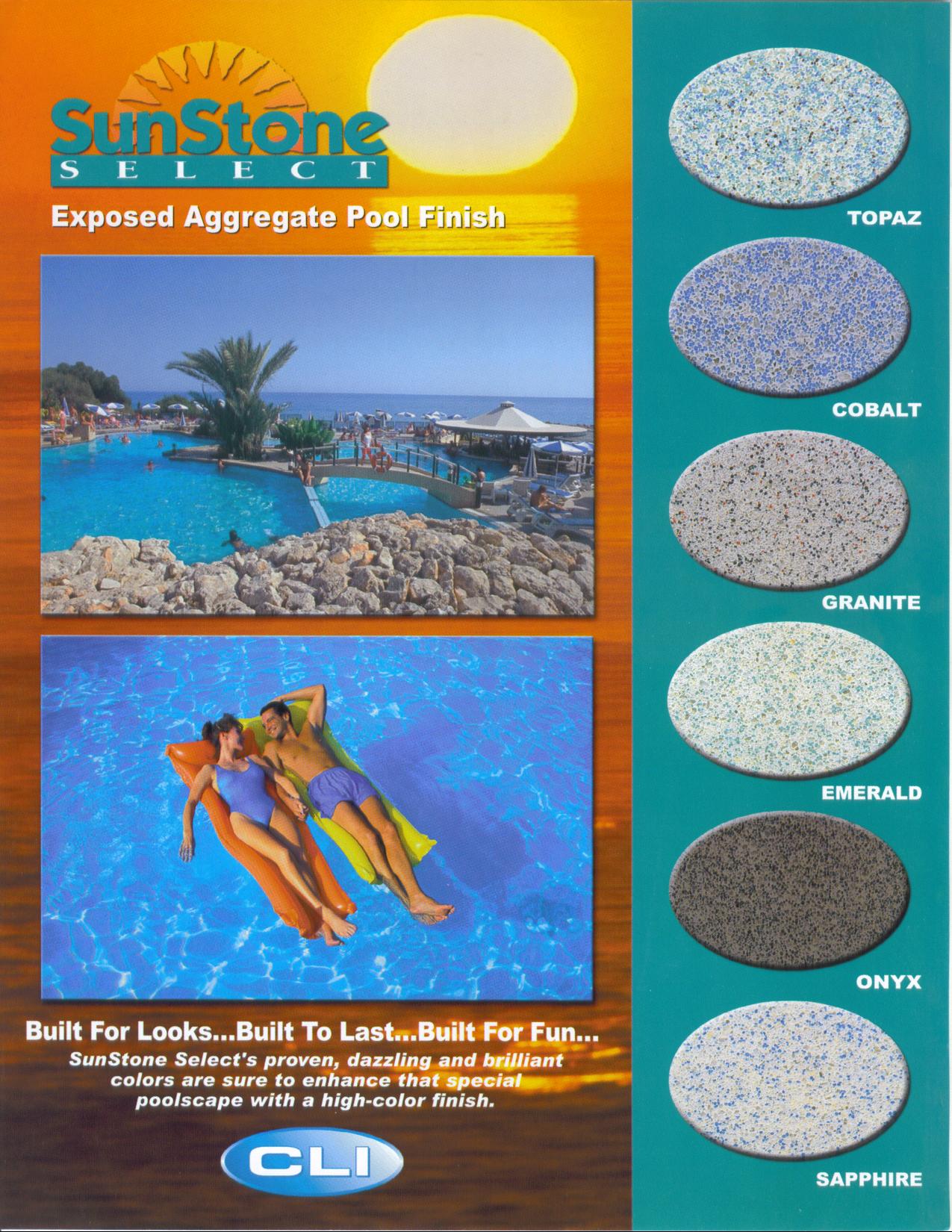 CL Sunstone Select Pool Finishes